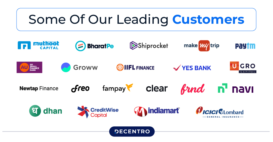 Decentro's Leading Customers