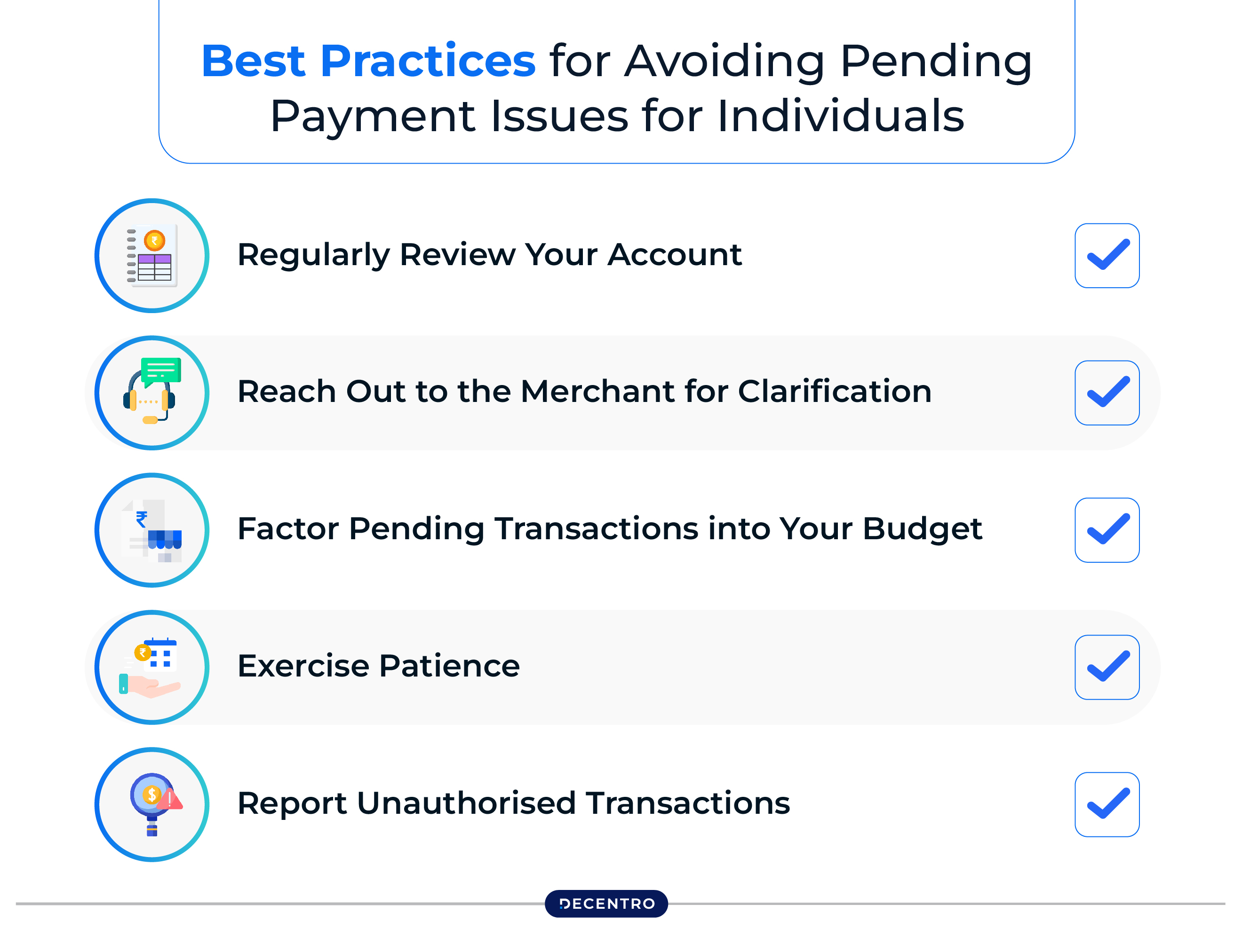 Best Practices for Avoiding Pending Payment Issues for Individuals