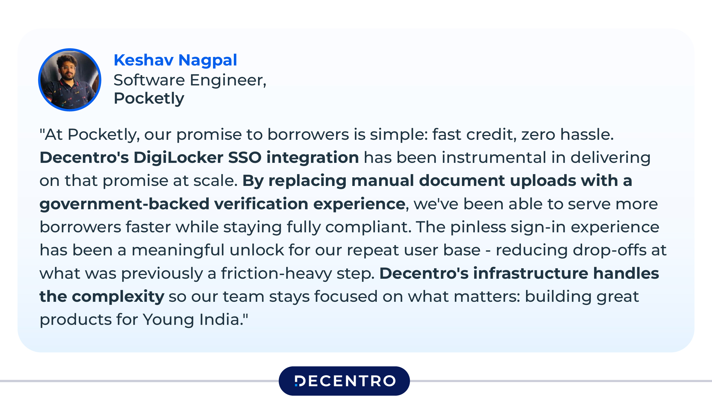 Pocketly Testimonial