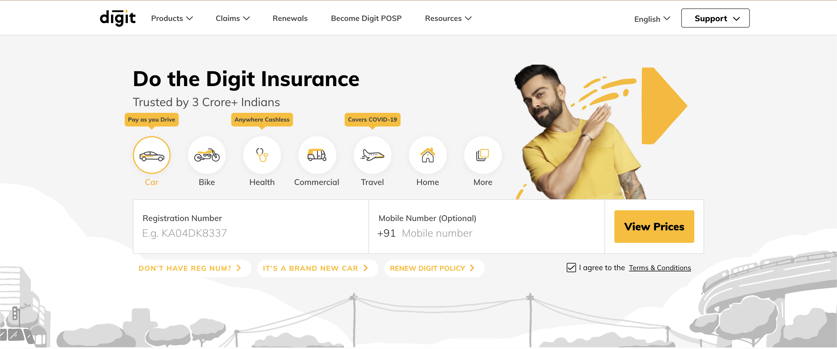 Digit Insurance website