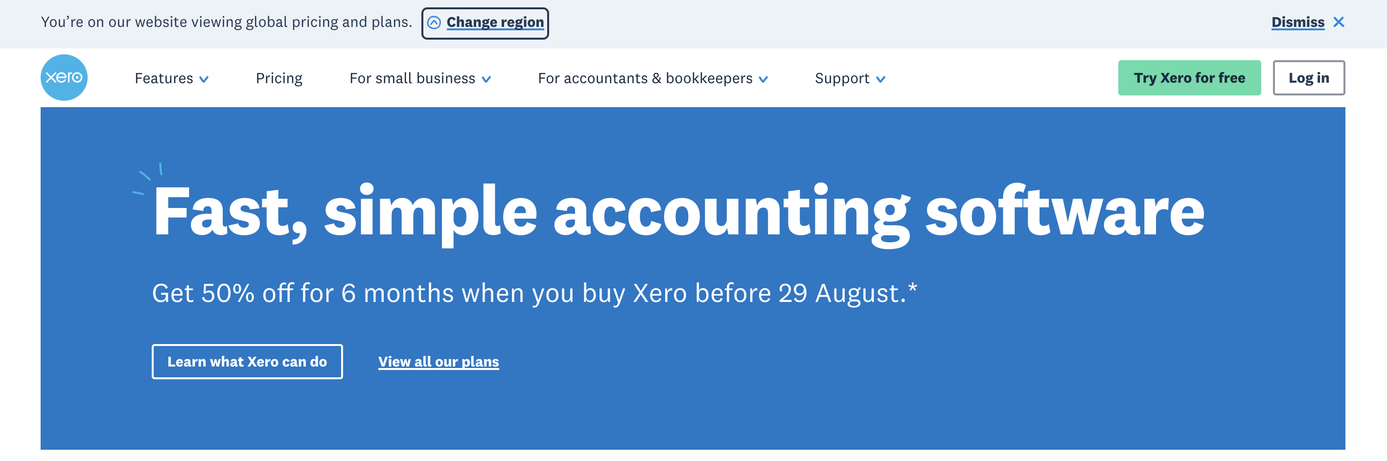 Xero website