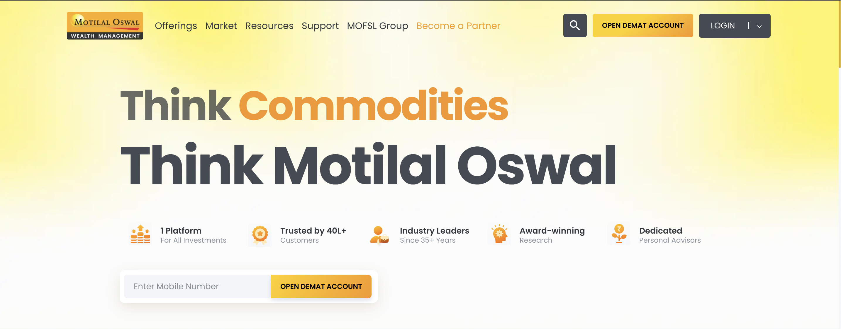 Motilal Oswal website