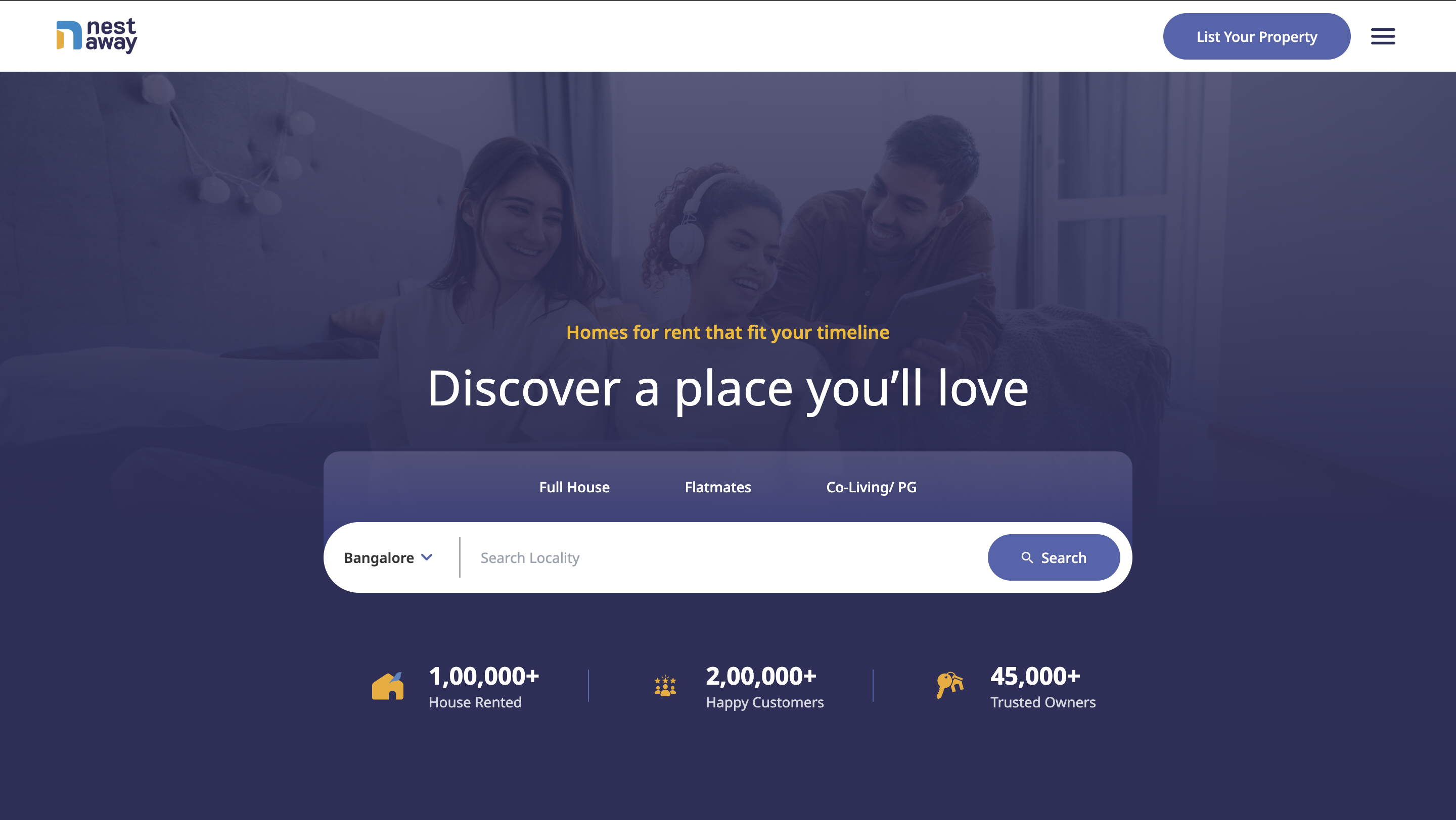 NestAway website