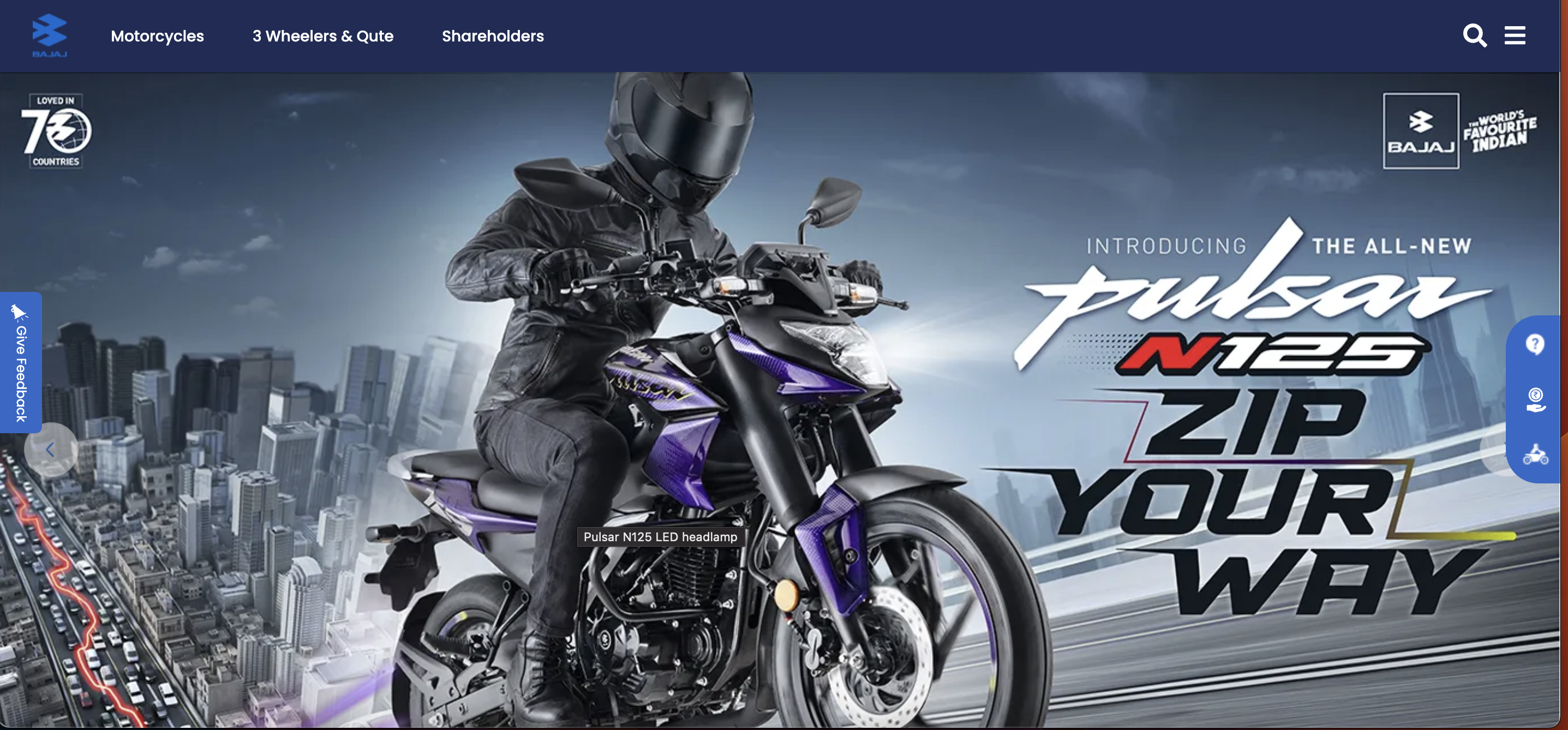 Bajaj Auto (Urban Mobility Pioneer) website