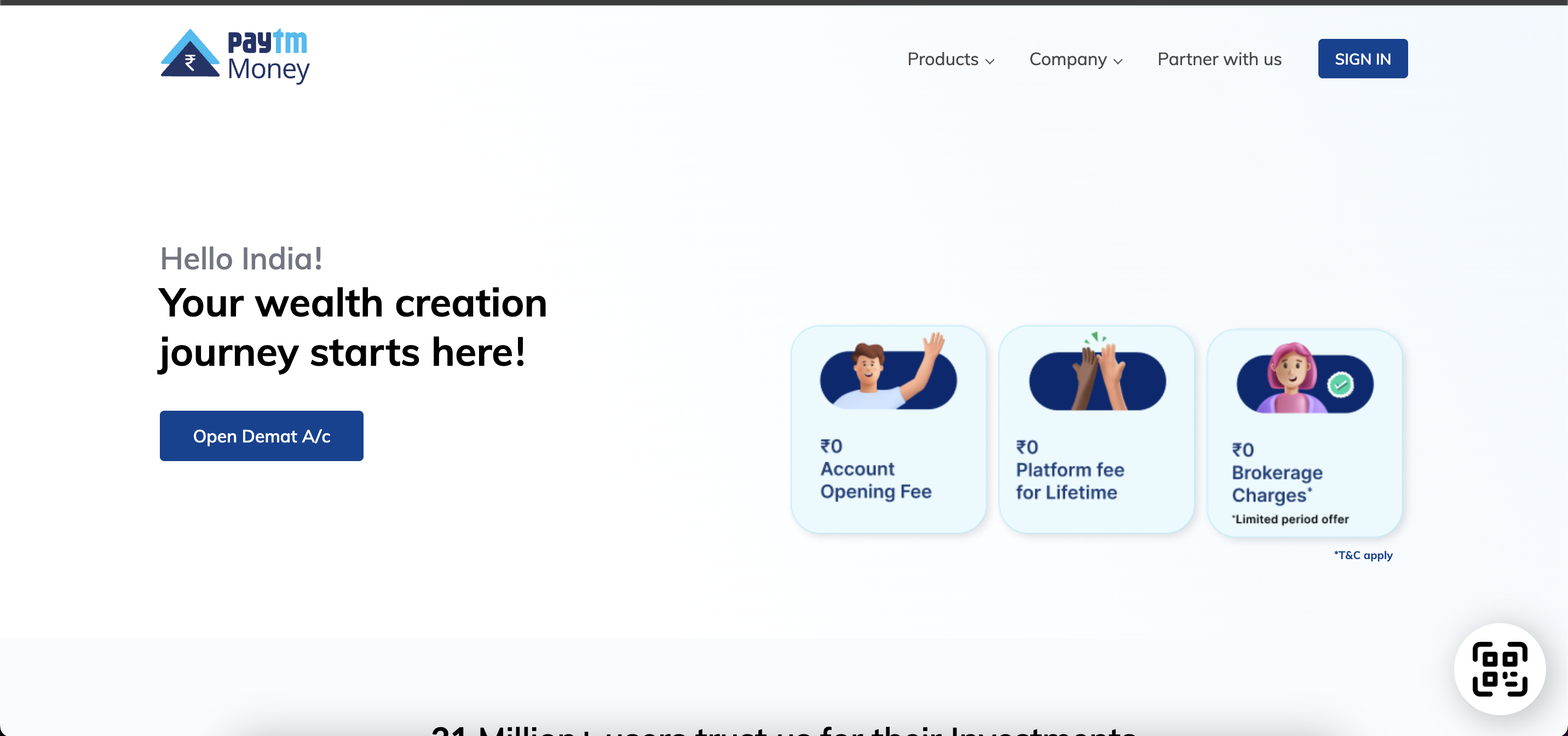 Paytm Money website