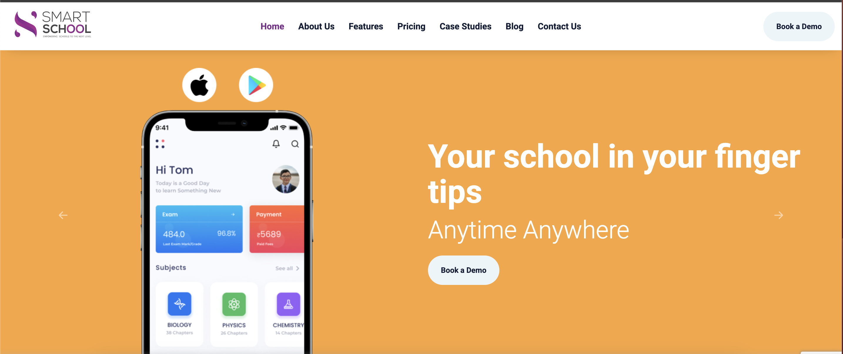 Smart School ERP website
