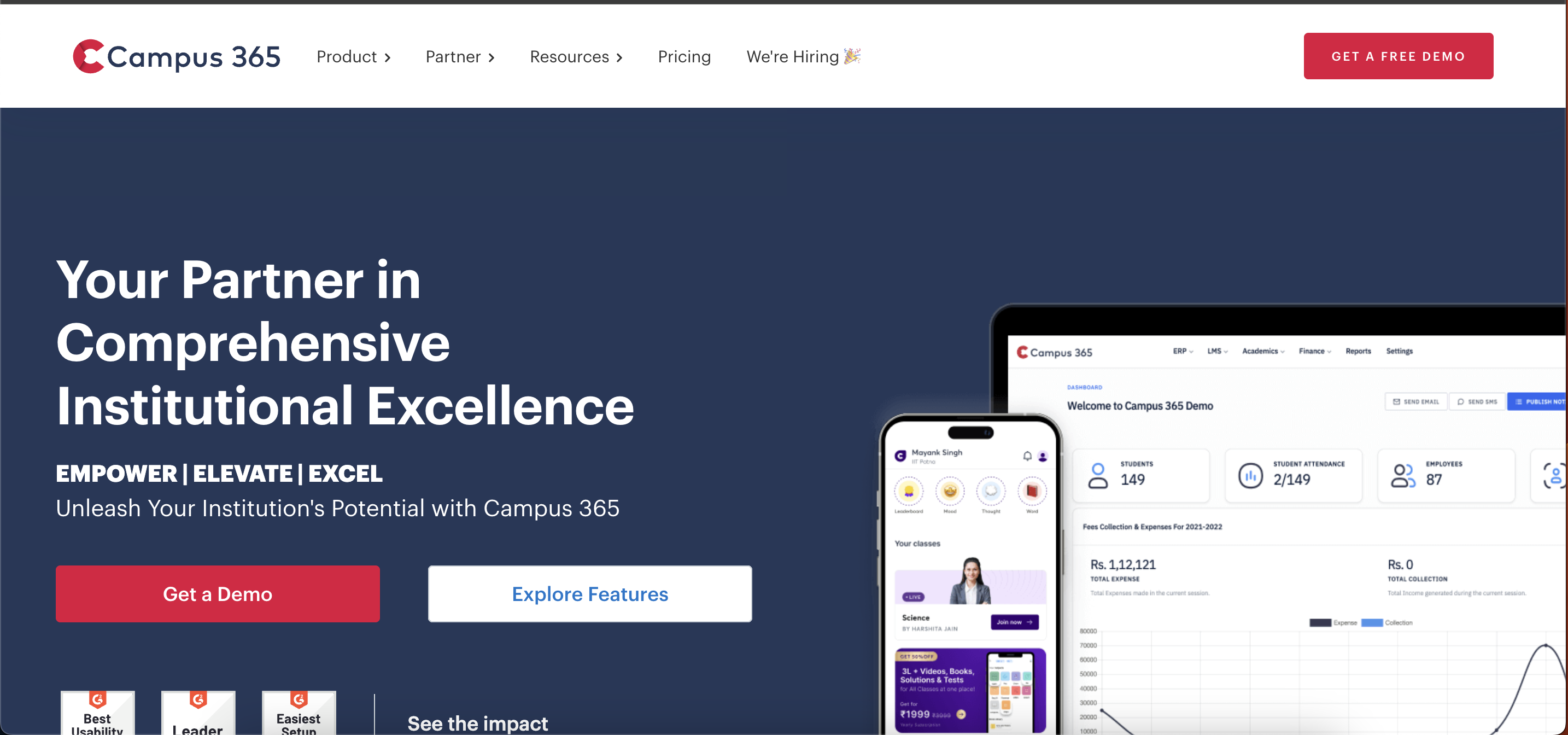 Campus 365 website