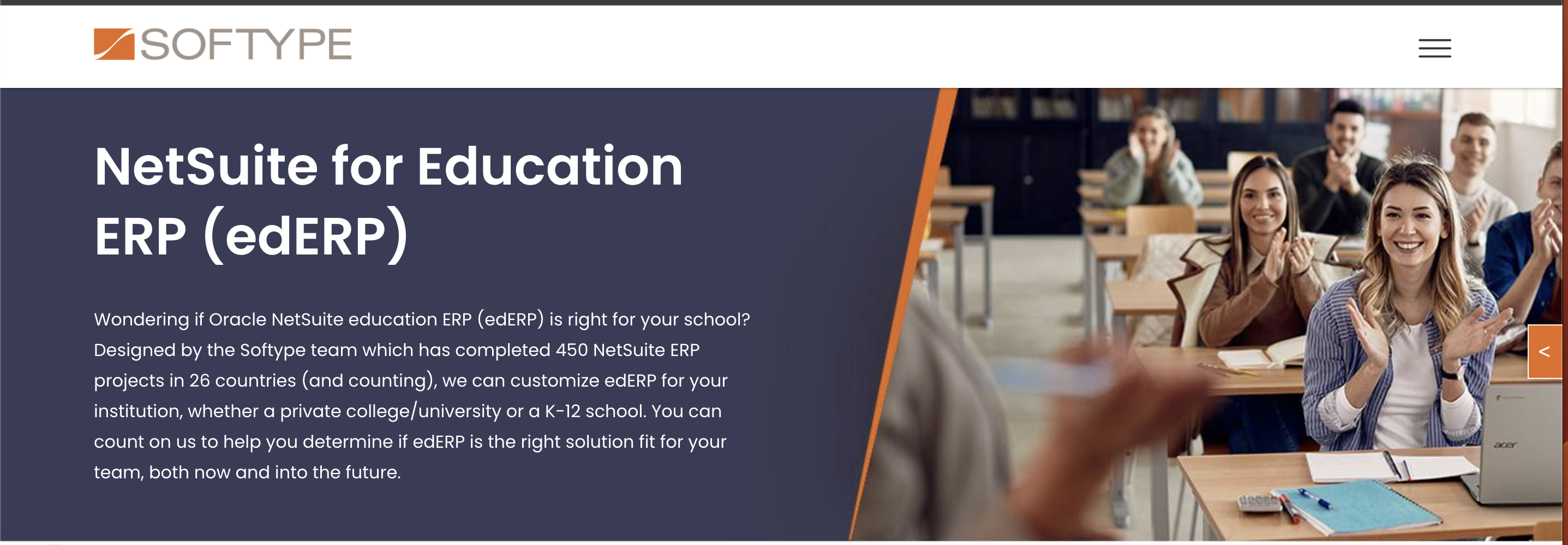 Softype Education ERP website