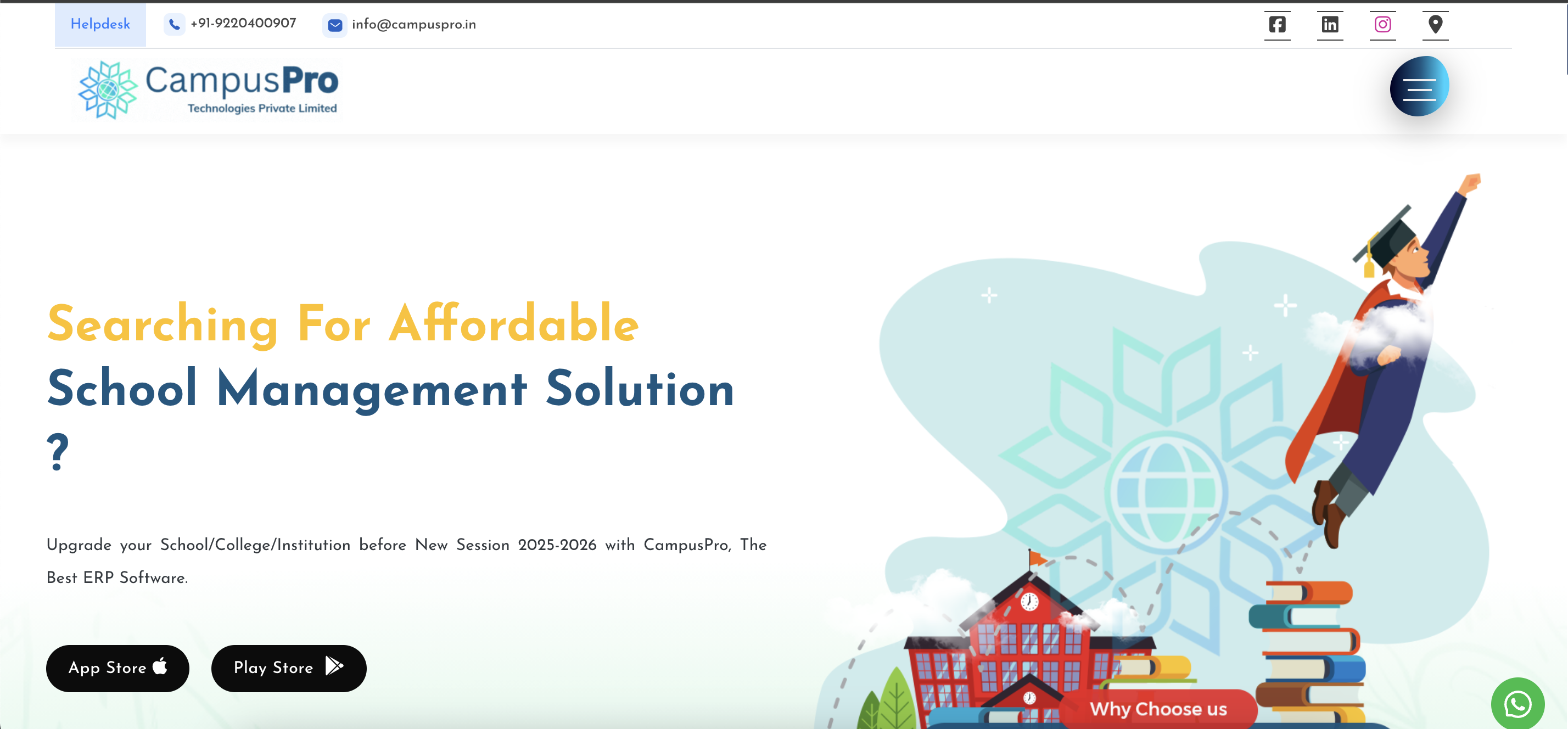 Campus Care Pro website