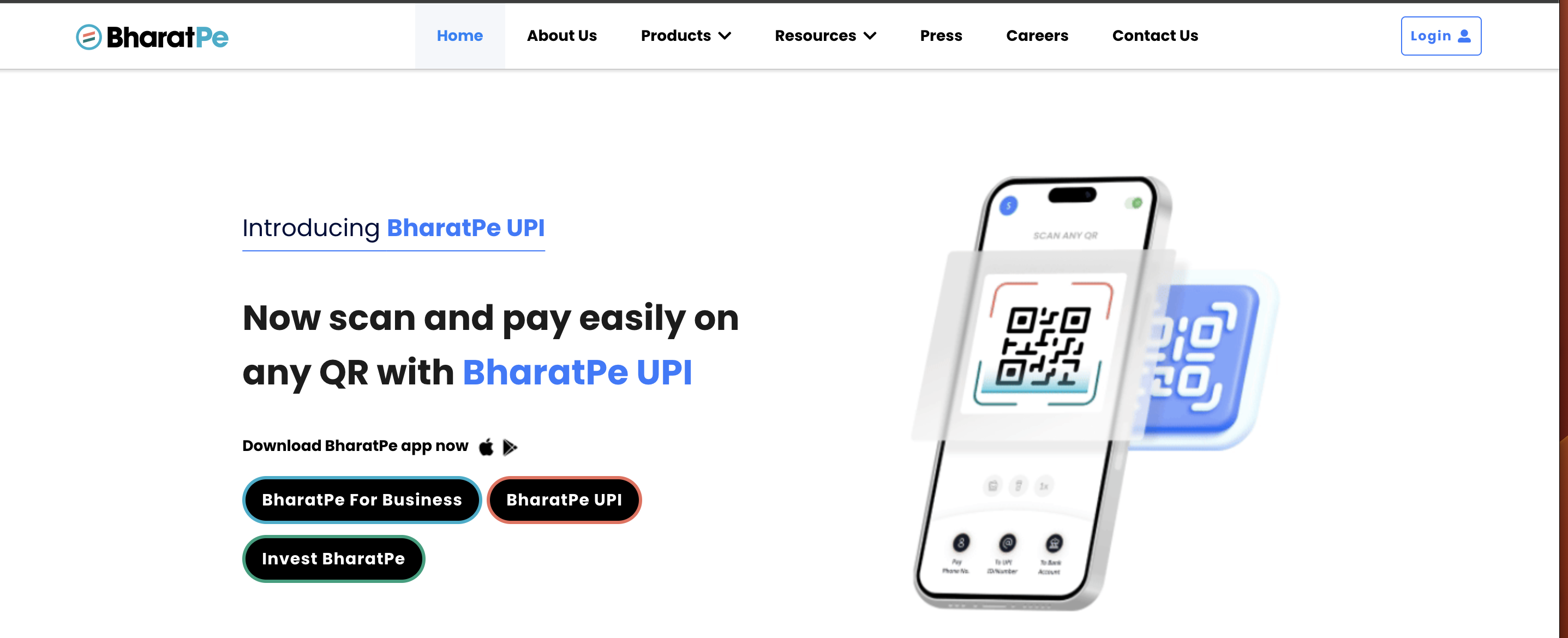 BharatPe website