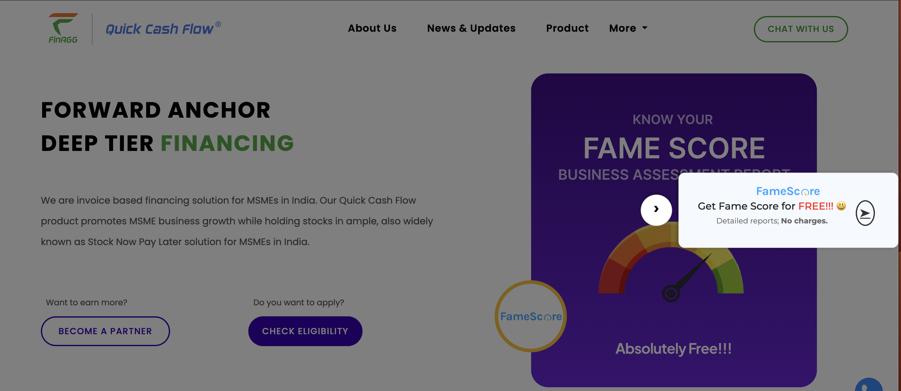 FinAgg website