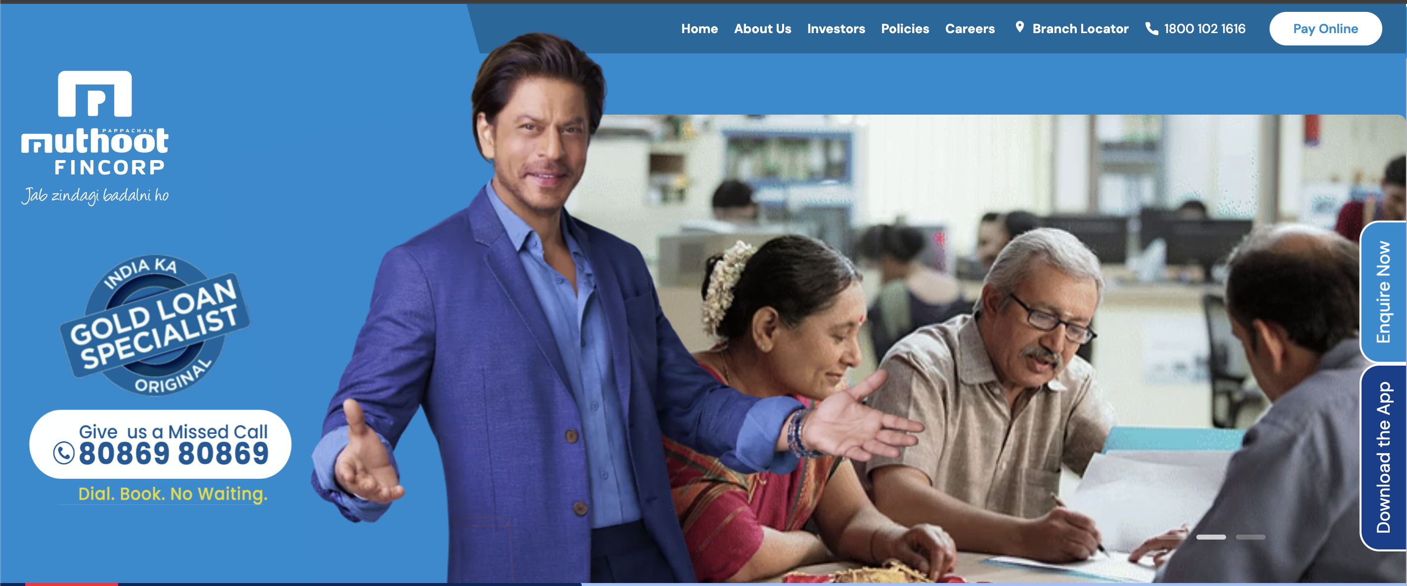 Muthoot Fincorp Limited website