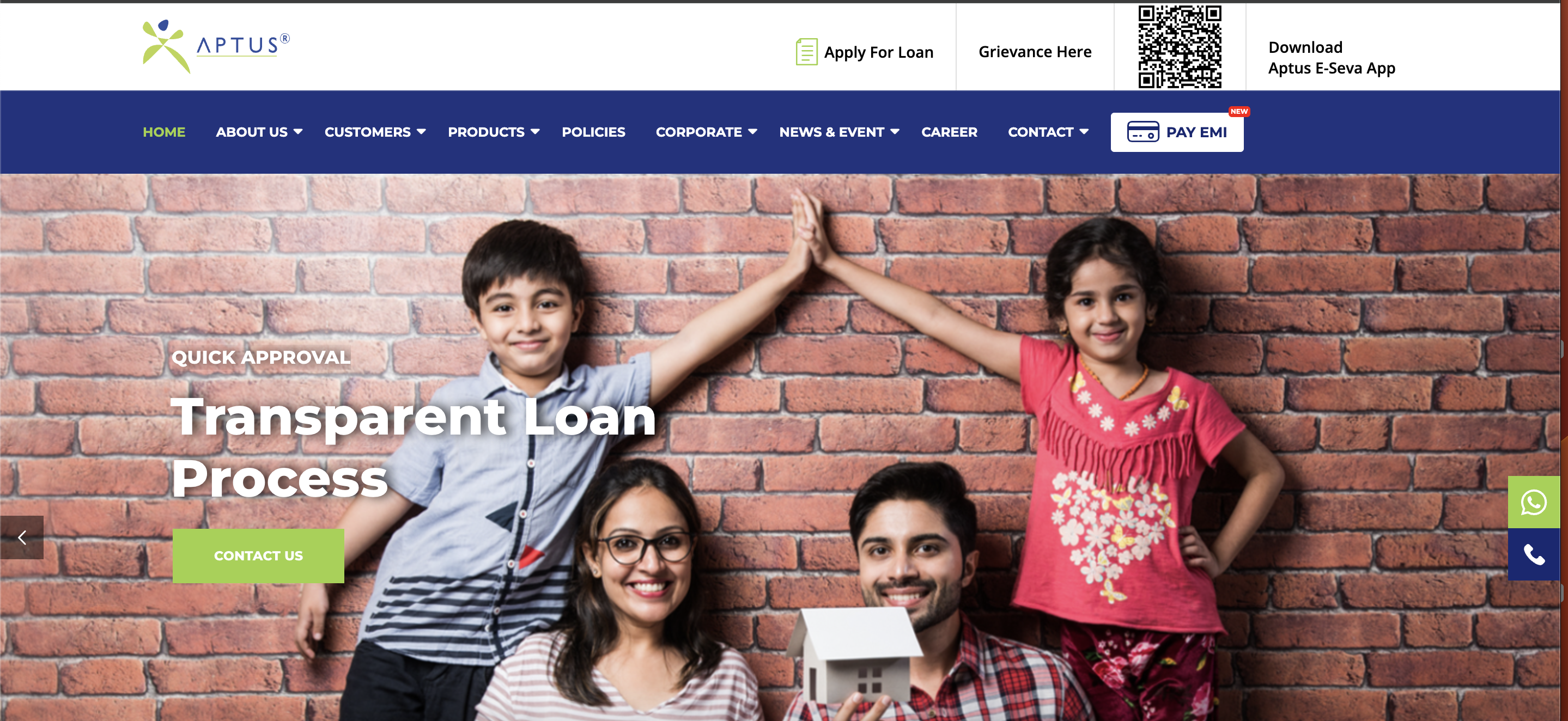 Aptus Value Housing Finance website