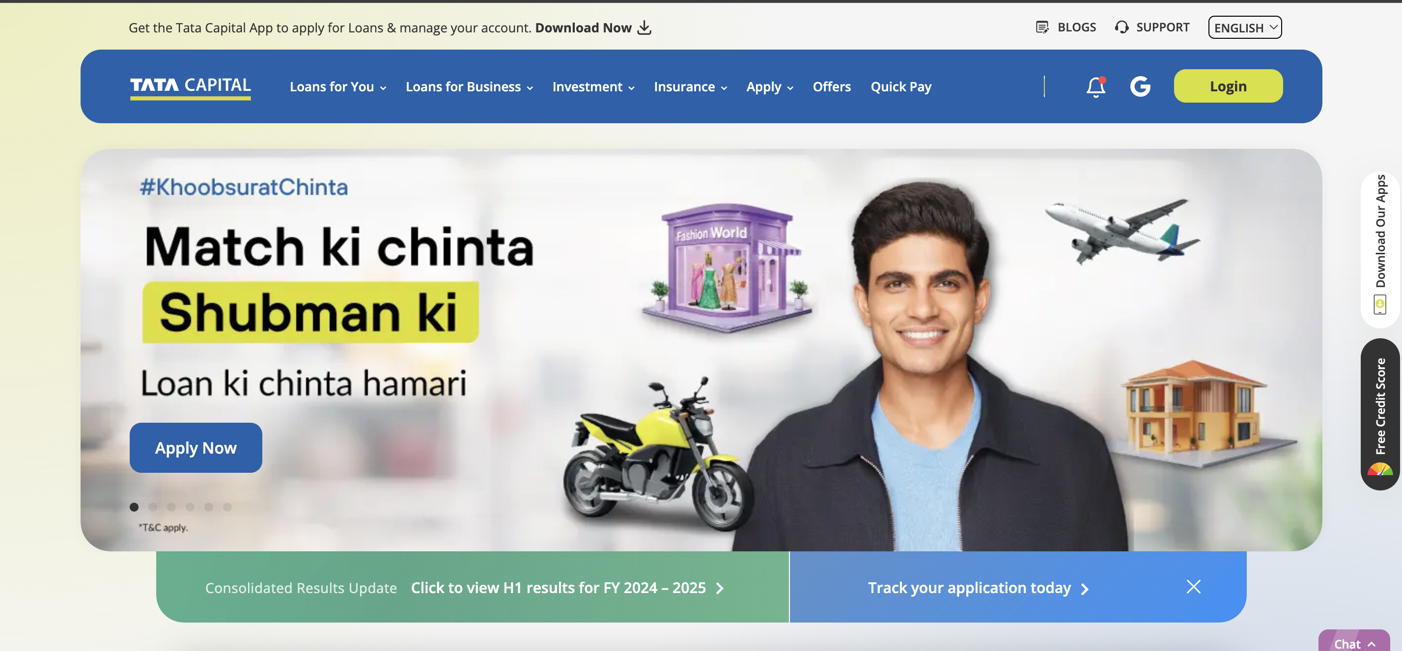 Tata Capital website