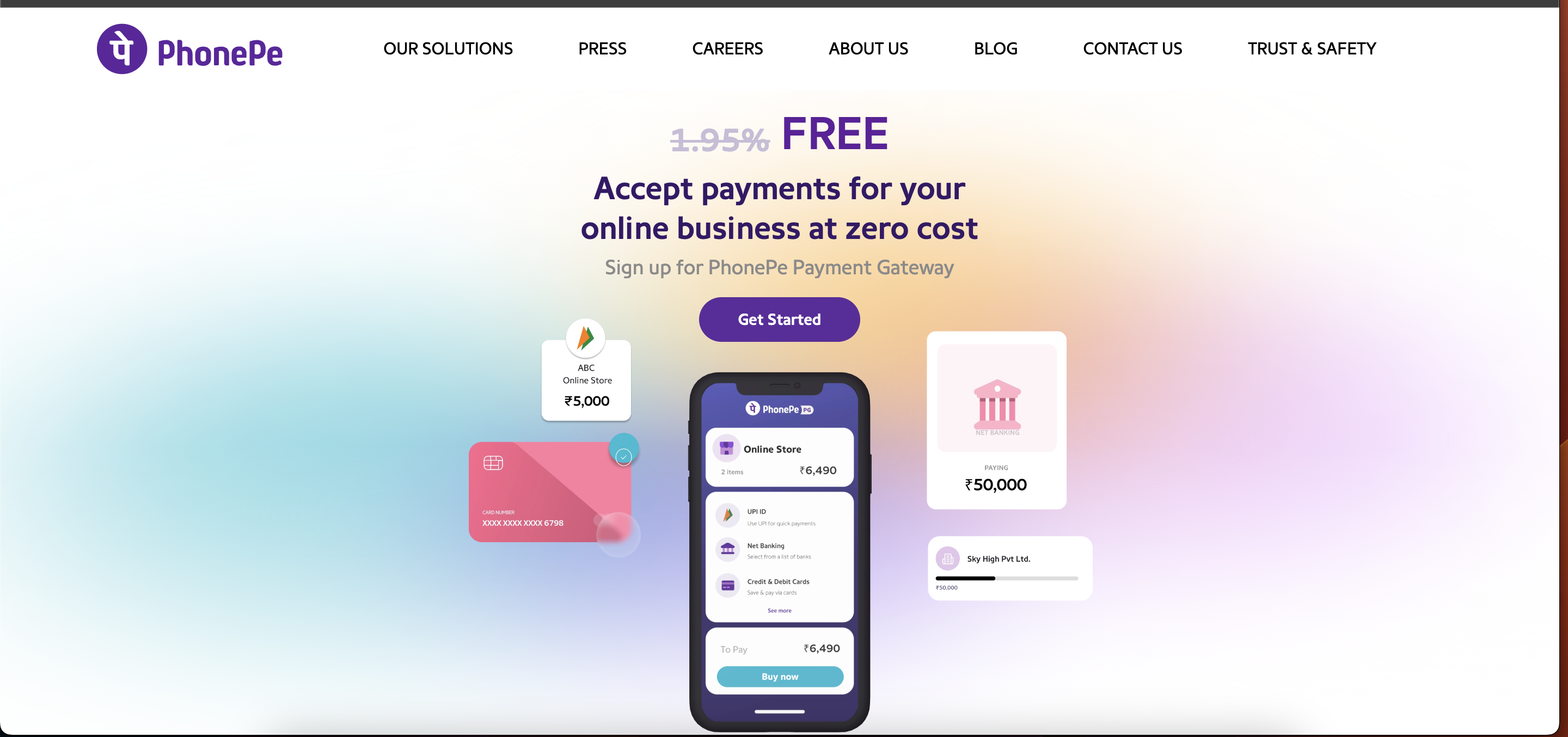 PhonePe website