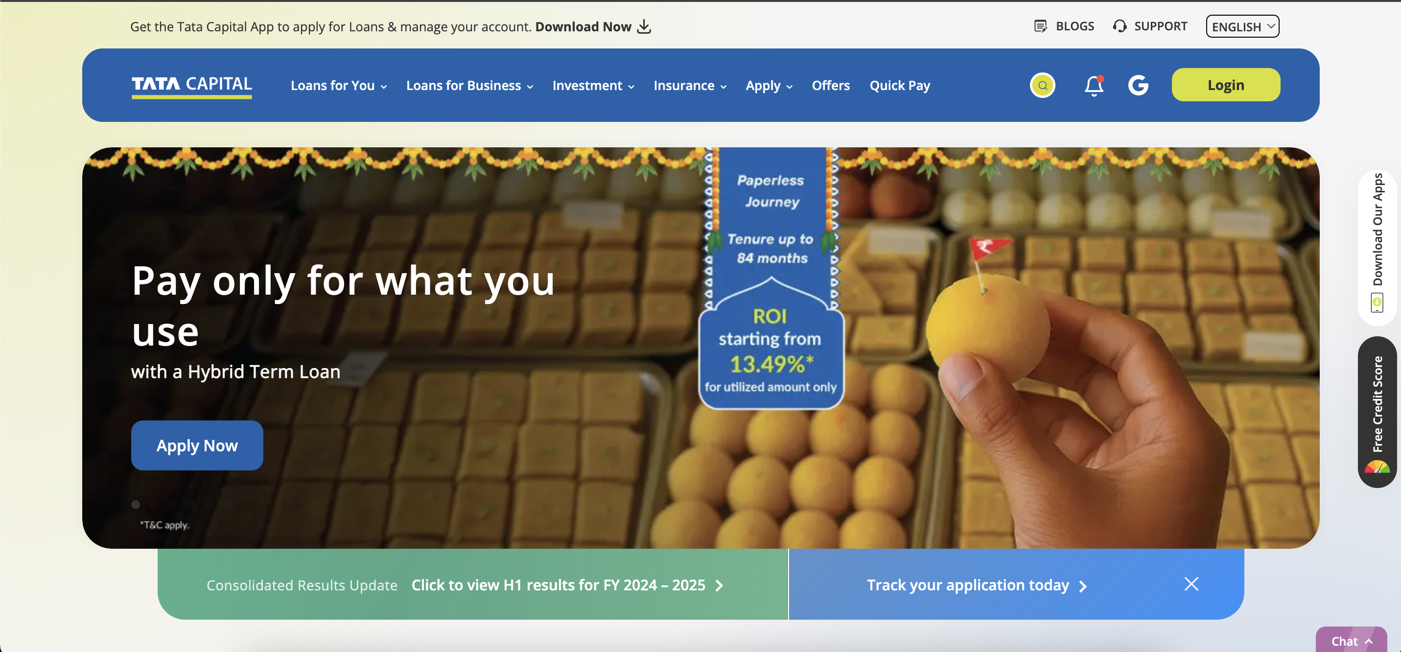 Tata Capital website