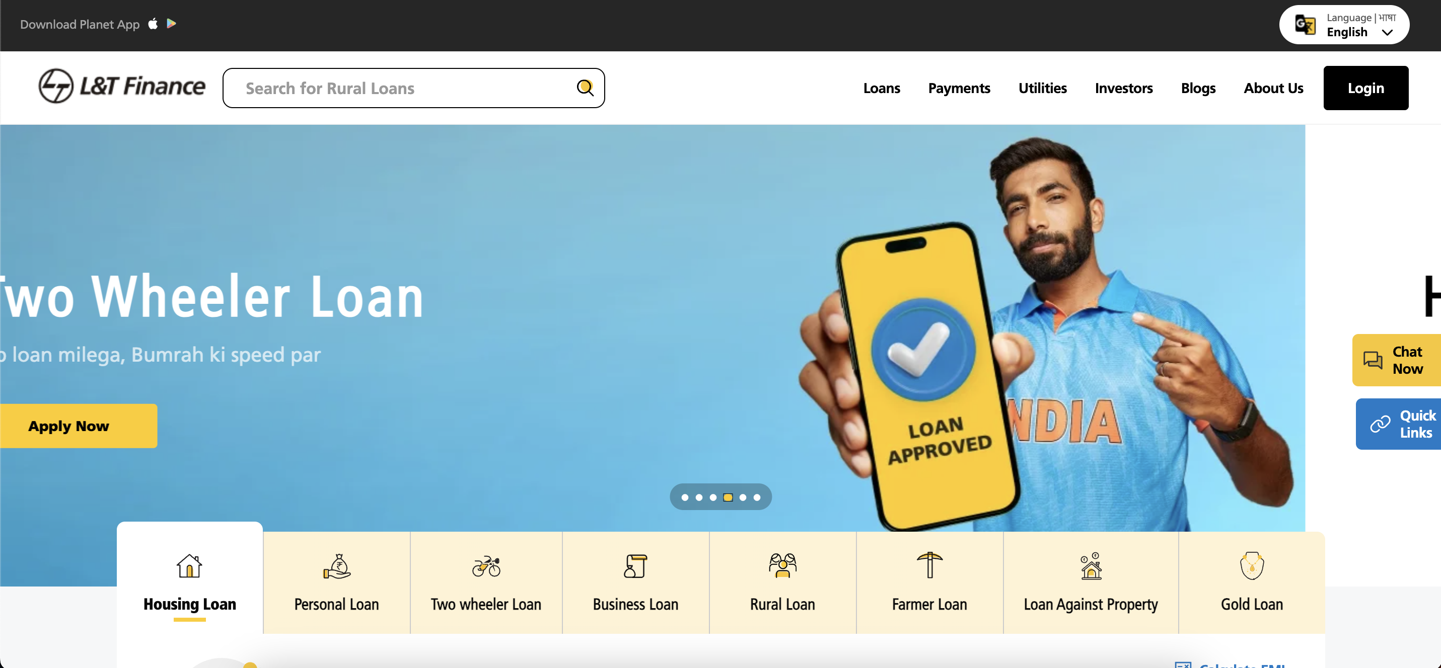 L&T Finance website