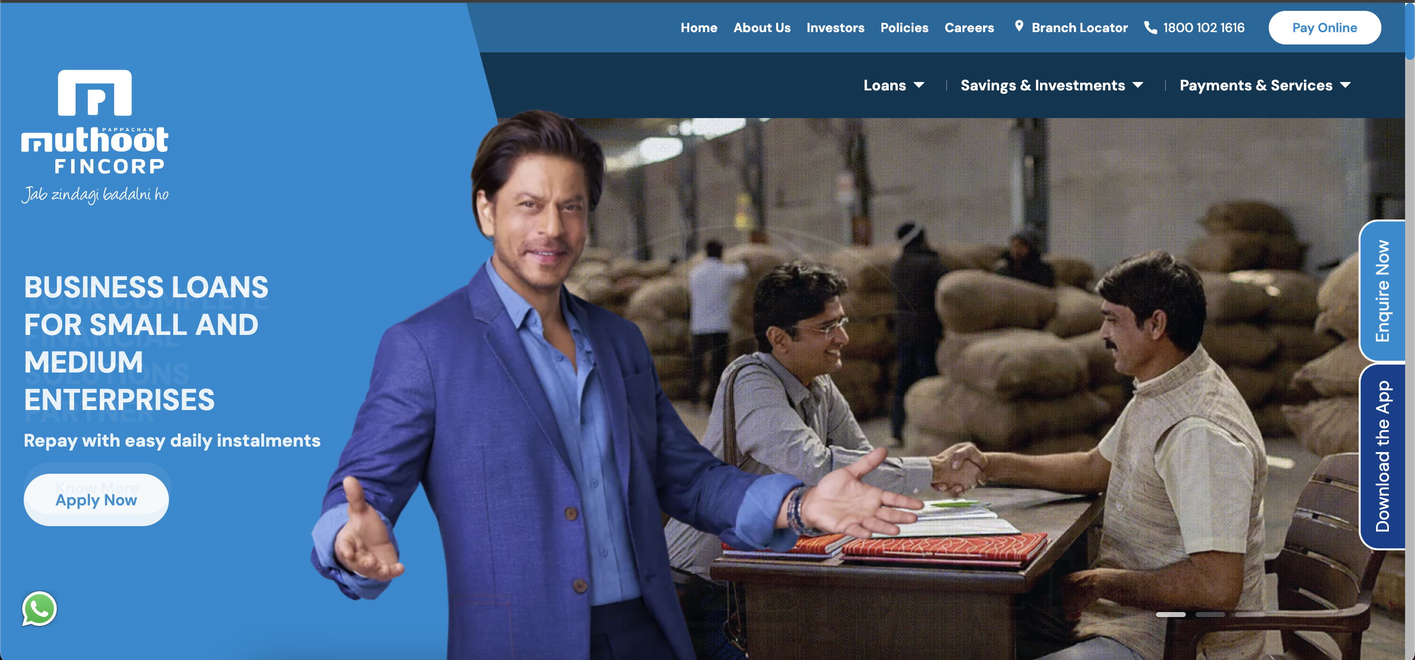 Muthoot Fincorp Limited wesbite