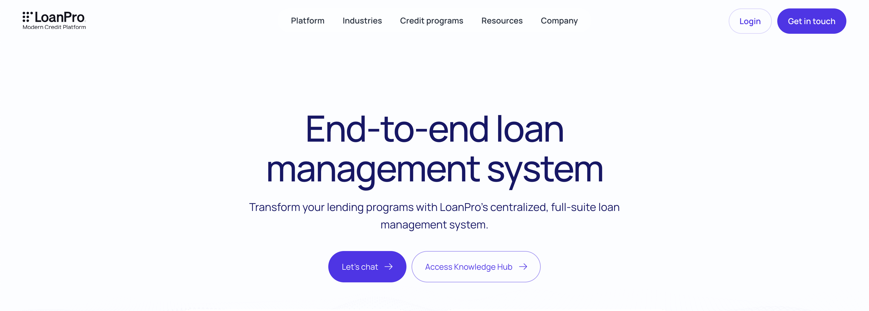 LoanPro website