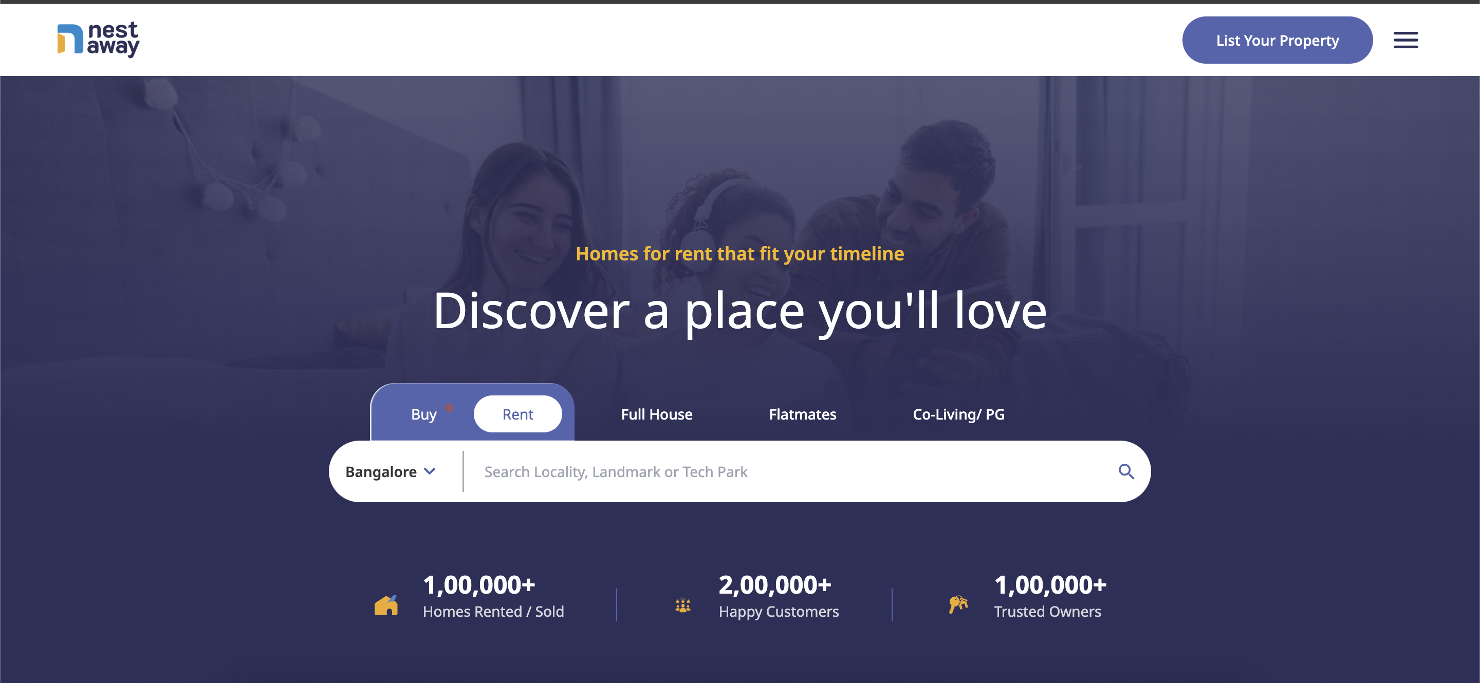 Nestaway website