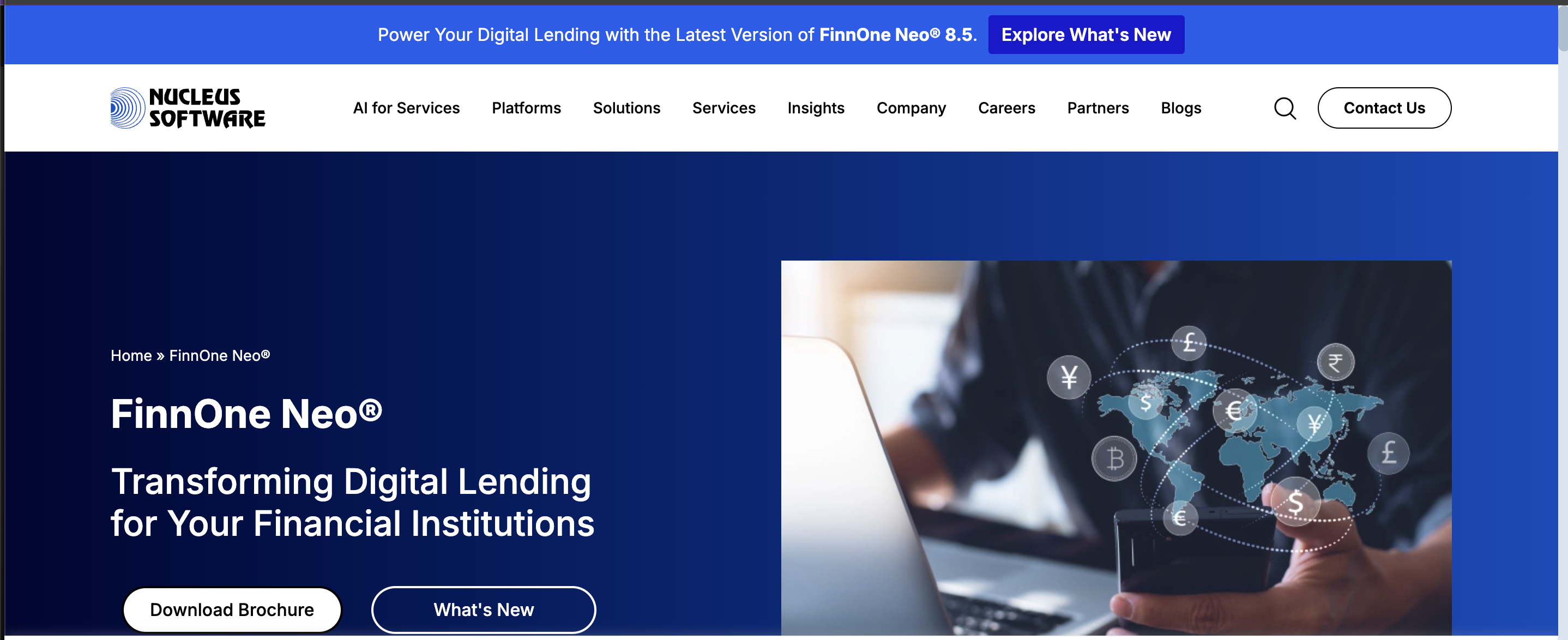 Nucleus Software (FinnOne Neo) website