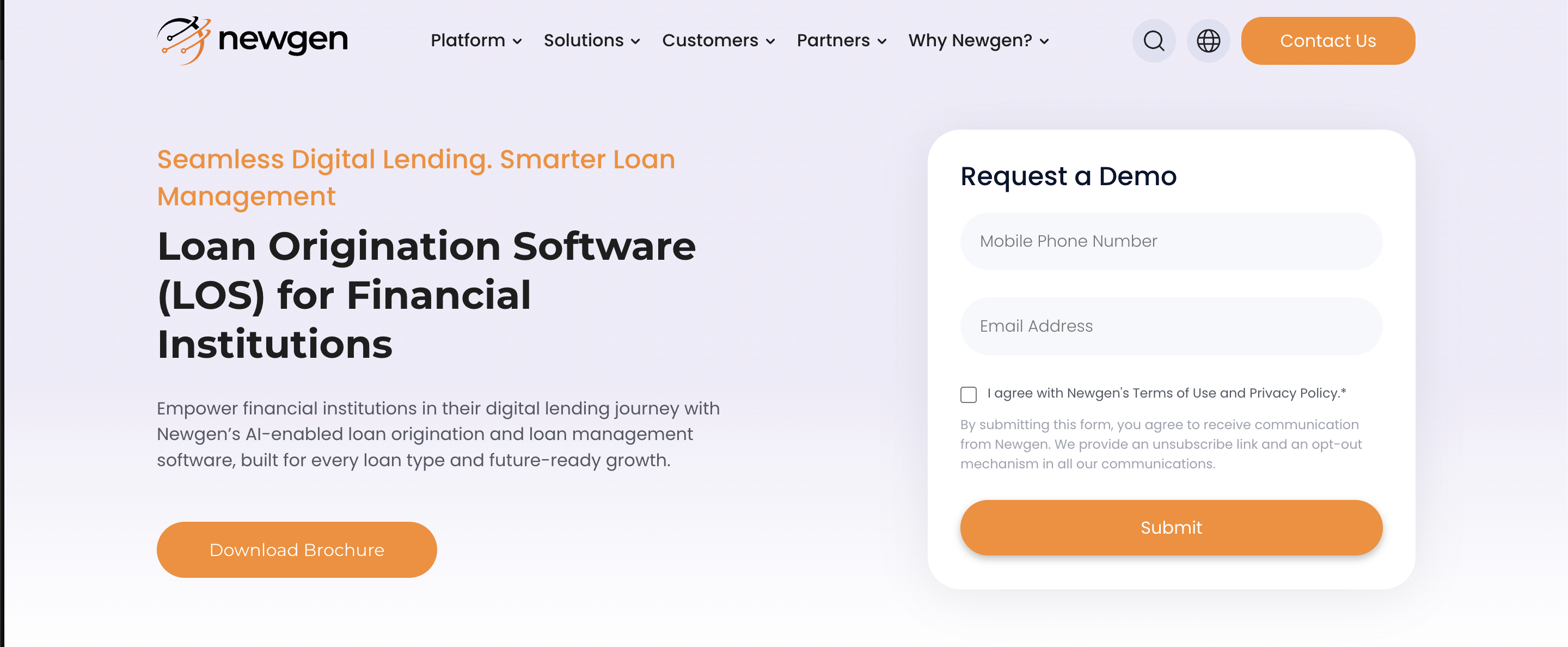 NewGen Software website