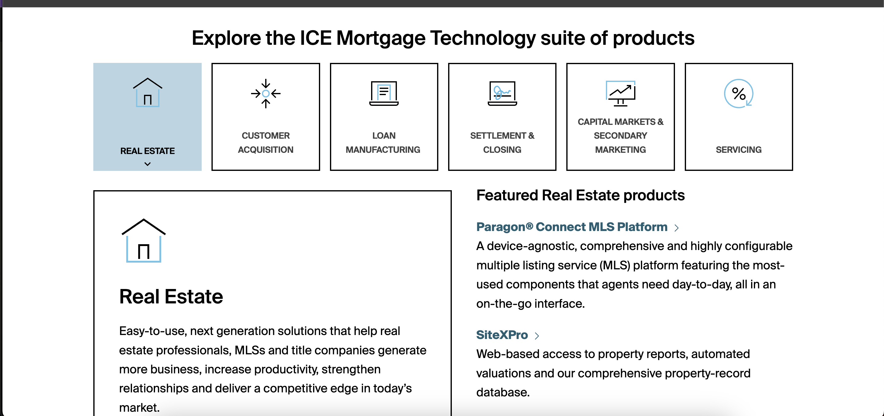 ICE Mortgage Technology (formerly Ellie Mae) website