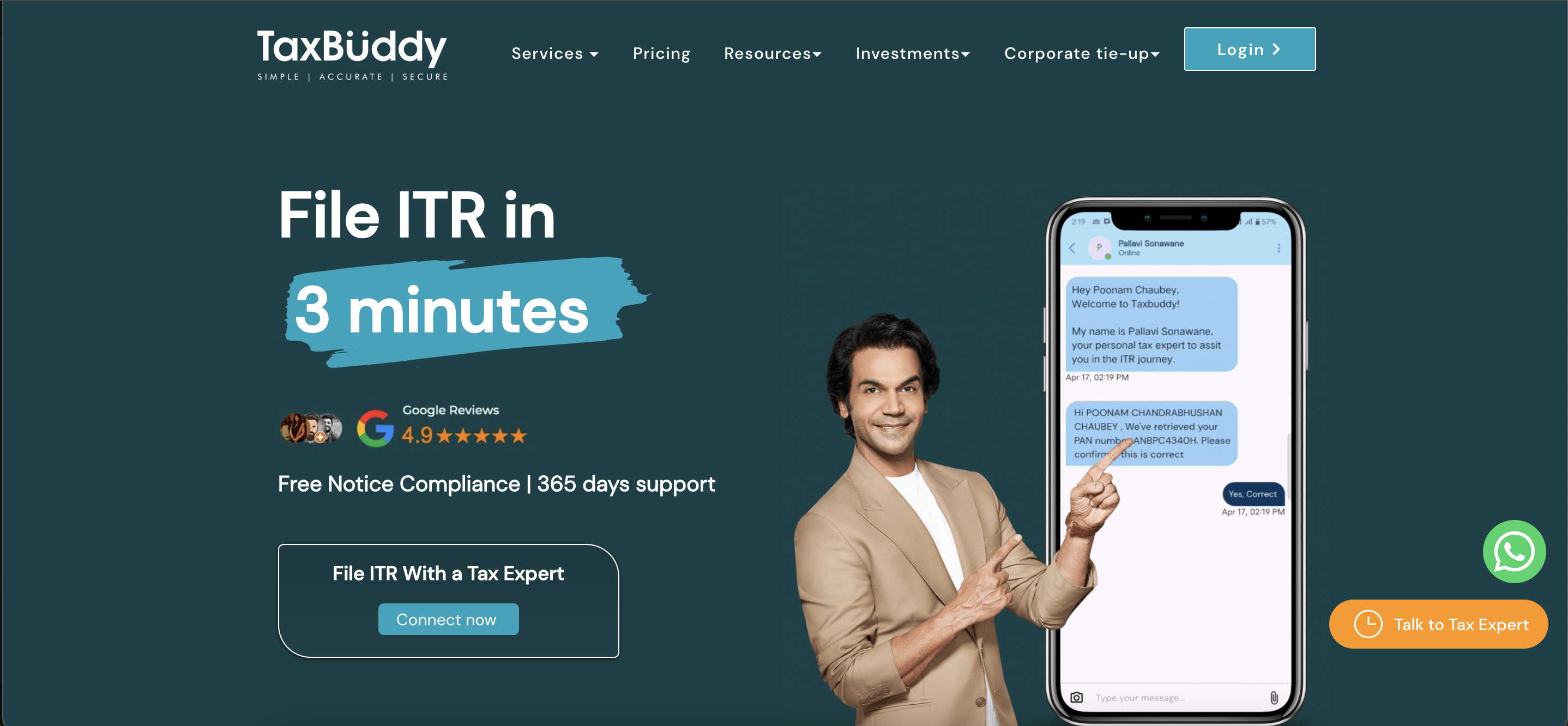 TaxBuddy Website