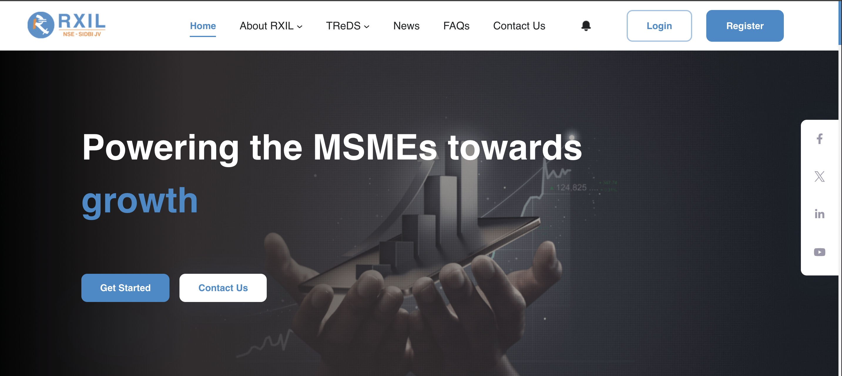 RXIL (Receivables Exchange of India Ltd.) website