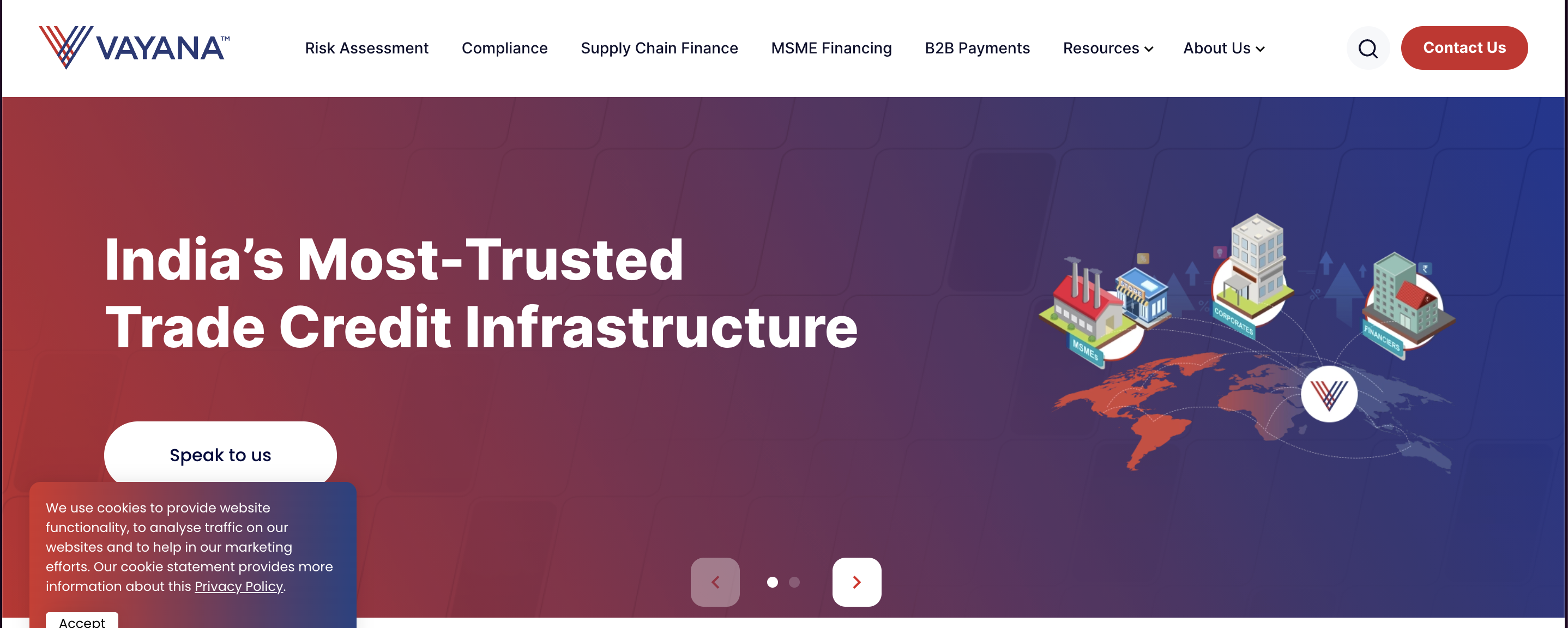 Vayana Network website