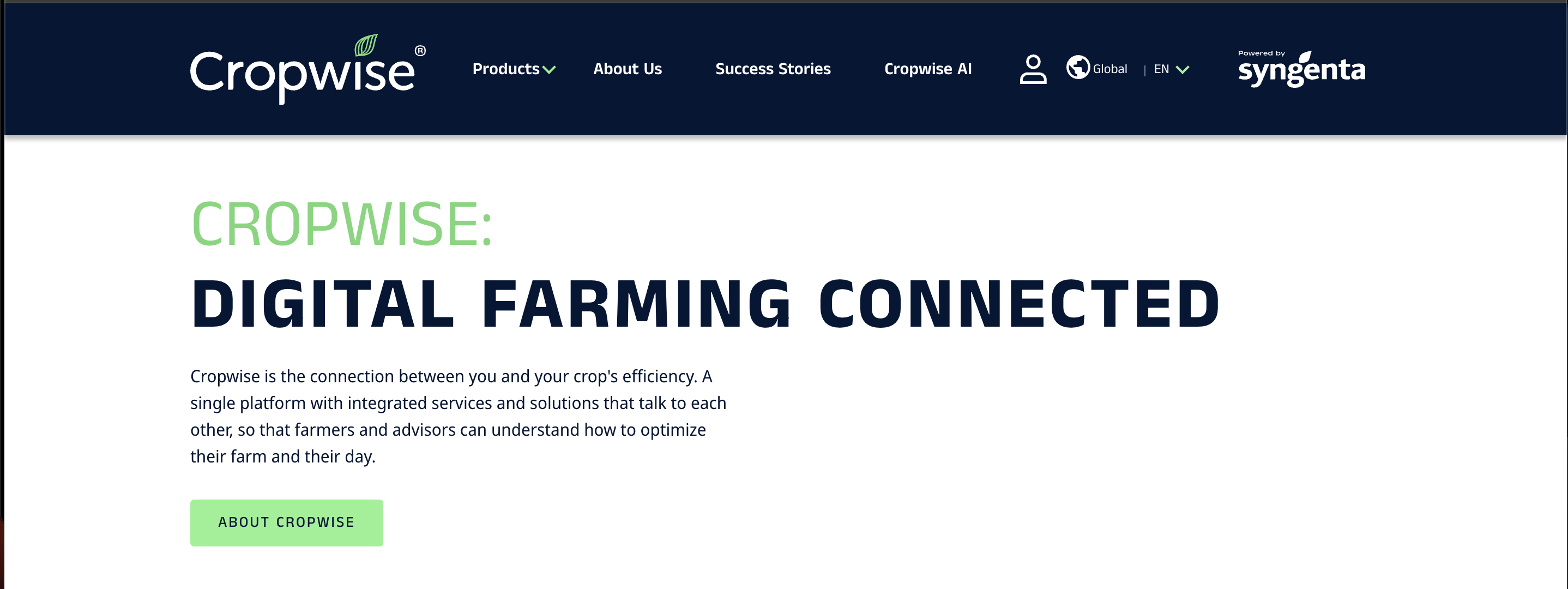 Syngenta Digital (Cropwise) website