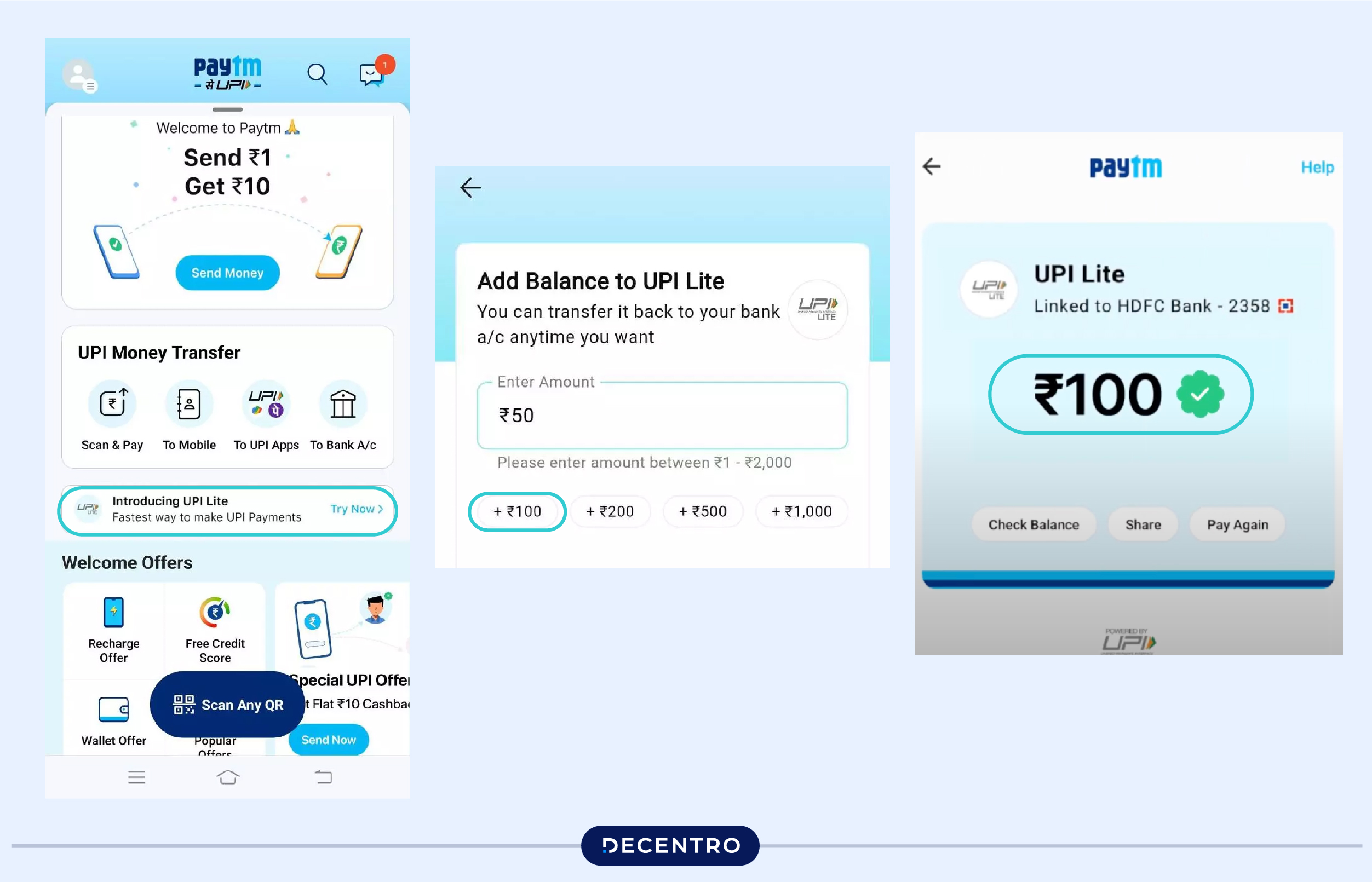 How Can I Operate UPI Lite - Using Paytm