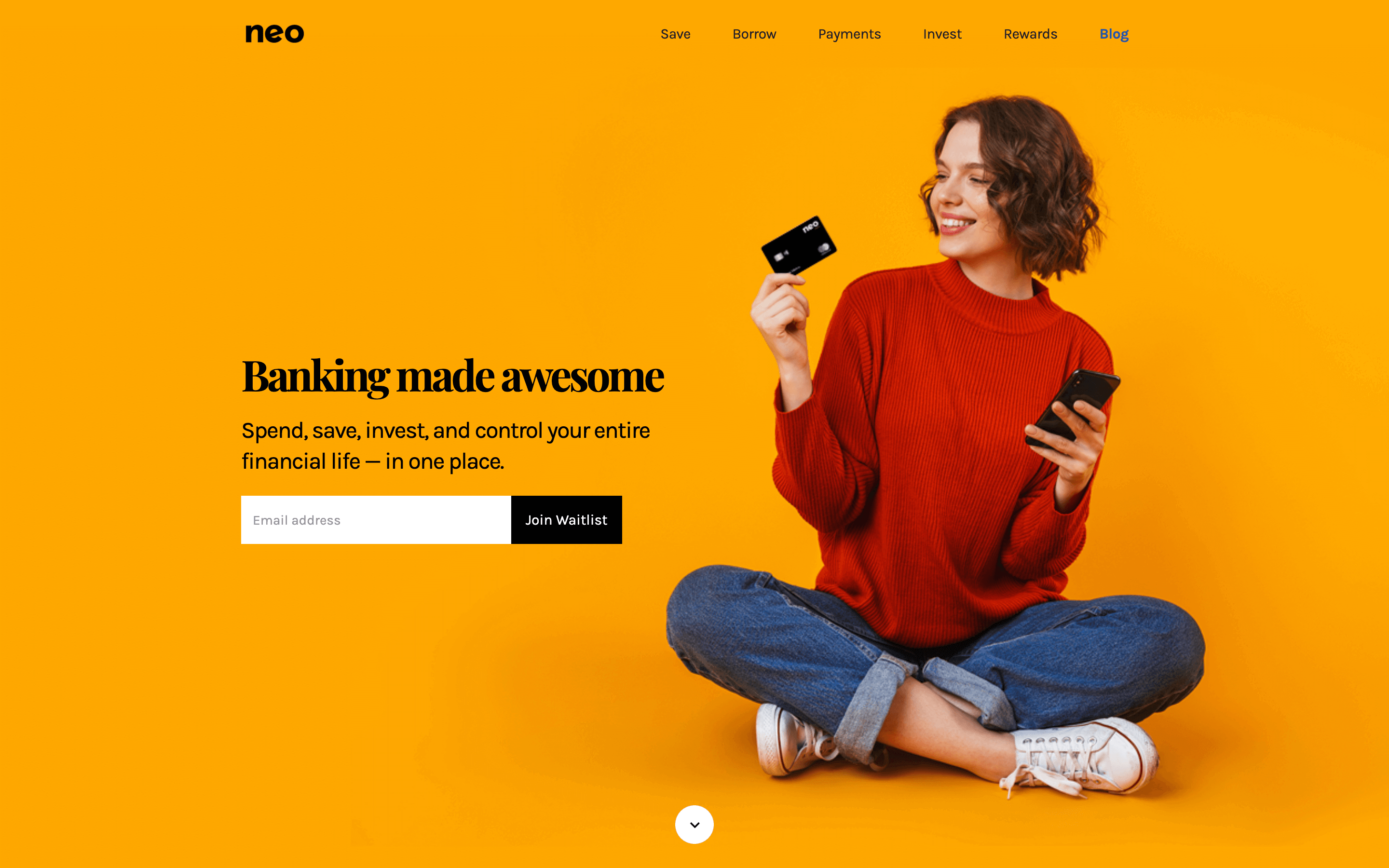 Neo-Bank by Atlantis is a financial app targeting both consumers & SMBs.